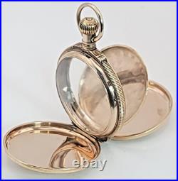 Scarce! Brooklyn Watch Case Co Wheat Grade 14K/8K Gold 6s Hunting Case SB4