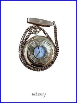Seiko Pocket Watch Hunter Case Napoleon Case Movement Quartz Rare