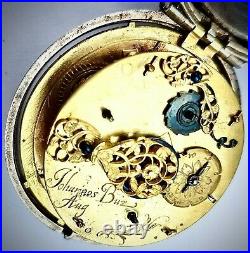 Self-Striking Pre-Hairspring Pair Cased Verge Pocket Watch Johannes Buz c. 1630