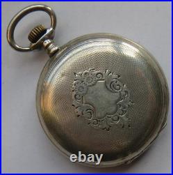Semendria Xfine Pocket Watch silver hunter case 51,5 mm. In diameter