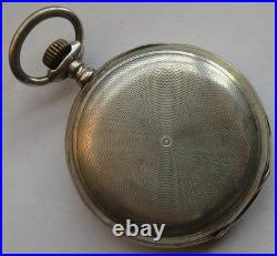 Semendria Xfine Pocket Watch silver hunter case 51,5 mm. In diameter