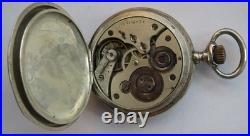 Semendria Xfine Pocket Watch silver hunter case 51,5 mm. In diameter