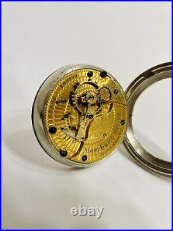 Seth thomas Pocket Watch 18s 17j Low Production On a Swing Out Display Back Case
