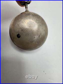 Silver Repousse Pair Case Painted Dial Fusee Demela London Antique Pocket Watch