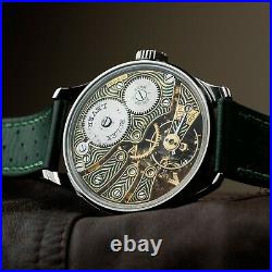 Skeleton Exclusive Luxury Watch for Mens Pocket Watch in Art Deco Case and Dial