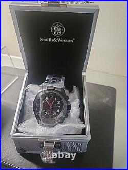 Smith & Wesson Tritium Watch Black, With Metal Case New Battery