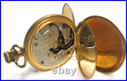 Solar Watch Co. 1865 Chicago Sidewinder Case Collector Pocket Watch Gold Filled