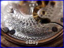 Solid 14K Gold Elgin 0s 130 Hunter Case Beautiful Pocket Watch 1897 15j Antique