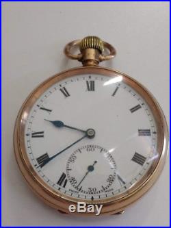 Solid 9ct Gold Presentation Pocket Watch & Outer Case