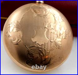 South Bend 18s 17J Pocket Watch Fancy Dial & Excellent Gold Filled Case