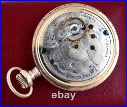 South Bend 18s 17J Pocket Watch Fancy Dial & Excellent Gold Filled Case