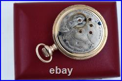 South Bend 18s 17J Pocket Watch Fancy Dial & Excellent Gold Filled Case