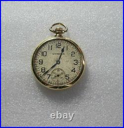 South Bend Studebaker 21 j Railroad Watch 8 pos. Gold Filled Case 16 size 1928
