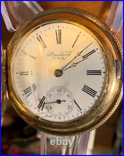 Standerd Pocket Watch 6s Runs Hunters Case