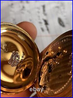 Standerd Pocket Watch 6s Runs Hunters Case