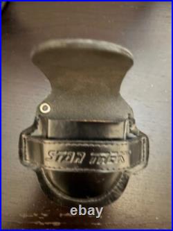 Star Trek Enterprise Franklin Mint Federation Stand Pocket Watch Leather Case