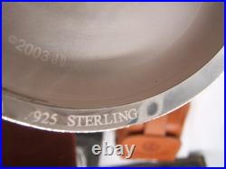 Sterling Silver Jack Daniels Old No 7 Pocket Watch Never Used Box Papers & Case