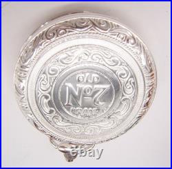 Sterling Silver Jack Daniels Old No 7 Pocket Watch Never Used Box Papers & Case