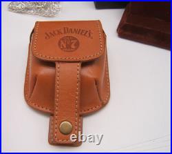 Sterling Silver Jack Daniels Old No 7 Pocket Watch Never Used Box Papers & Case