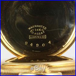 Stunning 16 Size Waltham Model 1908 in a crisp 14K Solid Gold Case circa 1918