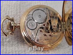 Stunning Ornate Hunter Cased 1897,16s, 17j, Serviced Elgin Railroad Pocket Watch
