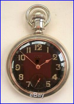 Super Elgin 18s Pocket Watch (1918) Coin Silver Case Serviced and in ExWO