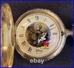 Sutton Disney Time Works Mickey Mouse Pocket Watch In Original Case