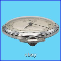 Swan Art Deco Case Touching Pocket Watch