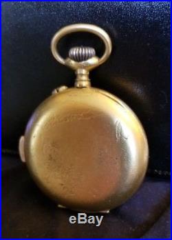 Swiss 1/4 Hour Repeater Pocket watch OF Gilded Gun Metal Case. 17j. SW, Ca. 1905