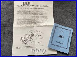 Swiss Made Belle Suisse Mechanical Wind Up Pocket Watch with the Case