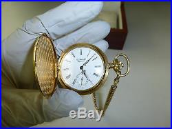 Swiss Mathey Tissot Mechanical Wind Up Pocket Watch With Original Wooden Case