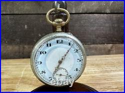 Swiss Pocket Watch With Travel Case