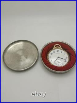 TIFFANY & CO Antique POCKET WATCH 10k Rolled Gold Plated Ca. 1900 withPewter Case
