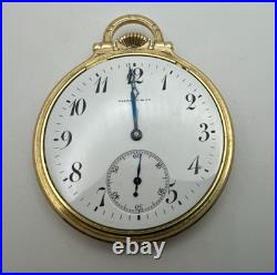 TIFFANY & CO Antique POCKET WATCH 10k Rolled Gold Plated Ca. 1900 withPewter Case