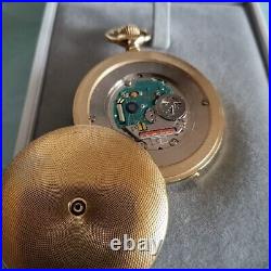 TISSOT Vintage Pocket Watch Retro Gold Hunter Case Swiss Made With Box