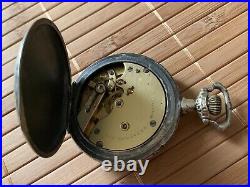 The Congress watch double hunter cased Erotic pocket watch 1910
