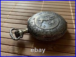 The Congress watch double hunter cased Erotic pocket watch 1910