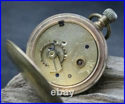 The Plan Watch Co Pocket Watch The Chief Hunter Case 3464 PATENT 1042 (S3J3)