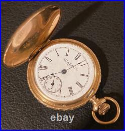 Trenton Gold Filled Hunter Case size 6 Pocket Watch 1899