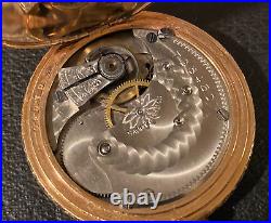 Trenton Gold Filled Hunter Case size 6 Pocket Watch 1899