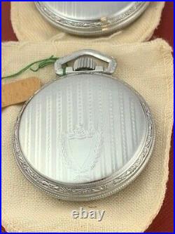 Two16 Size Base Metal Never Used Vintage Pocket Watch Case Lever Or Pendant