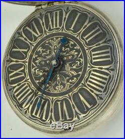 Unique antique Verge Fusee silver pair case watch for Tsar Nicholas I Court. 1825