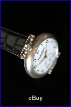 Unique handmade watch with IWC movement in engraving silver case