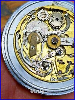 Unusual English Pocket Watch in Custom Case, Chronograph Working! (P111)
