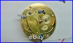 VERGE FUSEE POCKET WATCH by DUPONT Late EMERY C1800 GILT PAIR CASES
