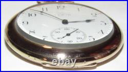 VINTAGE 1912 ELGIN 7j OPEN FACE POCKET WATCH! GF 12s CASE! GRADE 303! GOLD COLOR