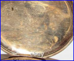 VINTAGE 1912 ELGIN 7j OPEN FACE POCKET WATCH! GF 12s CASE! GRADE 303! GOLD COLOR