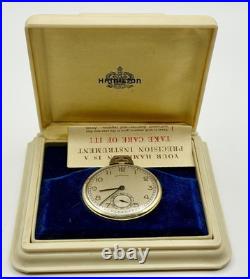 VINTAGE HAMILTON 917 Cal 3 ADJ 14k Gold F. Case Mint In Original Case Running