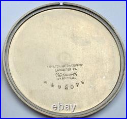 VINTAGE HAMILTON 917 Cal 3 ADJ 14k Gold F. Case Mint In Original Case Running