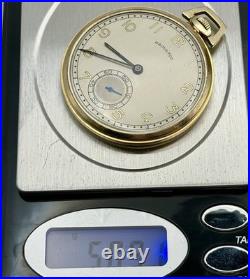 VINTAGE HAMILTON 917 Cal 3 ADJ 14k Gold F. Case Mint In Original Case Running